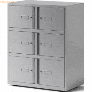 Bisley Schrank Office Lodge Essentials 6 Türen BxTxH 80x47x101