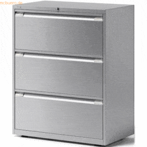 Bisley Schubladenschrank Essentials 3 Schubladen silber