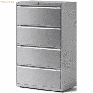 Bisley Schubladenschrank Essentials 4 Schubladen silber