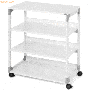 Durable Druckertisch BxTxH750x879x432mm auf Rollen grau