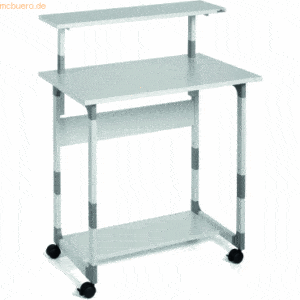 Durable PC Arbeitsstation System Computer Trolley 80VH grau