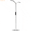 Luctra Stehleuchte Floor Linear 2 Leuchtköpfe Fuß eckig Alu weiß