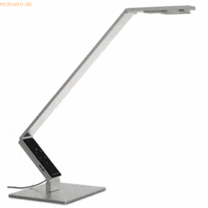 Luctra Tischleuchte Luctra table pro 2 linear Fußplatte rechteckig sil