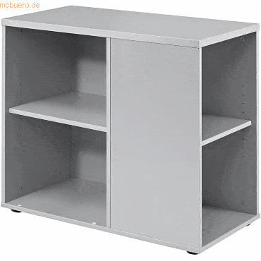 mcbuero.de Anstellcontainer BxTxH 400x800x720-760mm Grau