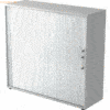 mcbuero.de Rollladenschrank 3OH BxTxH 120x40x110cm Griff CE Grau/Silbe