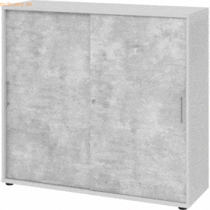 mcbuero.de Schiebetürenschrank Serie 9 3OH BxTxH 120x40x110cm Griff BS