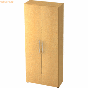 mcbuero.de Schrank Basic 5 OH BxTxH 80x33x188cm Griff BM Buche/Buche