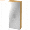 mcbuero.de Schrank Basic 5 OH BxTxH 80x33x188cm Griff BM Buche/Silber