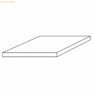 mcbuero.de Einlegboden für Schränke Solid 400x400mm Grau