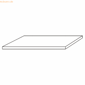 mcbuero.de Einlegboden für Schränke Solid 800x400mm Ahorn