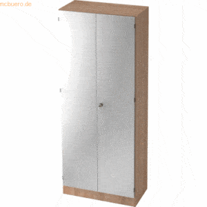 mcbuero.de Garderobeschrank Solid 5OH BxTxH 80x42x200