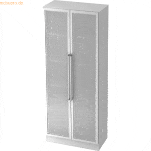 mcbuero.de Glastürenschrank Solid 5OH BxTxH 80x42x200