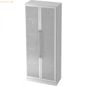 mcbuero.de Glastürenschrank Solid 5OH BxTxH 80x42x200