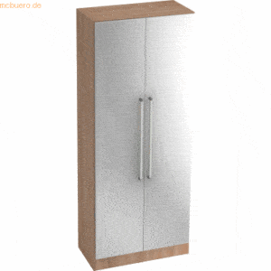 mcbuero.de Garderobenschrank Solid 5OH BxTxH 80x42x200