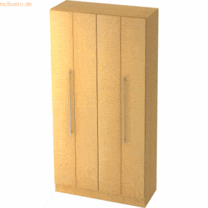 mcbuero.de Falttürenschrank Solid 5OH BxTxH 100x42x200