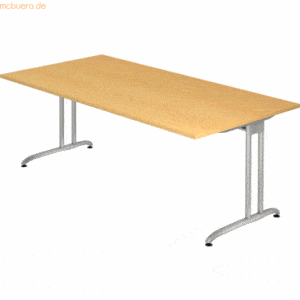 mcbuero.de Schreibtisch 200x100cm Buche