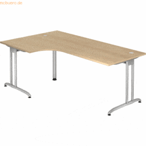 mcbuero.de Schreibtisch 200x120cm Eiche