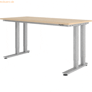 mcbuero.de Schwerlasttisch elektrisch 180x80cm Eiche