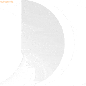 mcbuero.de Anbautisch 160x80cm 2xViertelkreis/Fuß Weiß/Weiß