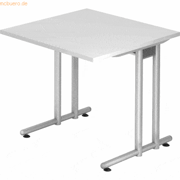 mcbuero.de Schreibtisch 800x800mm weiß