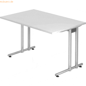 mcbuero.de Schreibtisch 1200x800mm Weiß