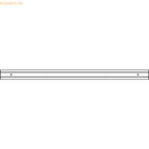 mcbuero.de Orga-Schiene 160cm ohne Halterung silber