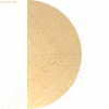 mcbuero.de Anbautisch 160x80cm 2xViertelkreis/Fuß Ahorn