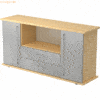 mcbuero.de Sideboard SB 2OH 2 Schübe BxTxH 166