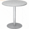 mcbuero.de Besprechungstisch 80cm grau/silber
