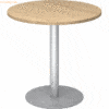 mcbuero.de Besprechungstisch 80cm Eiche/silber