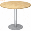 mcbuero.de Besprechungstisch 100cm Ahorn/silber
