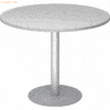 mcbuero.de Besprechungstisch 100cm grau/silber