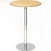 mcbuero.de Stehtisch 80cm Ahorn/chrom