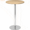 mcbuero.de Stehtisch 80cm Eiche/chrom