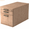 mcbuero.de Rollcontainer 80cm 1 Schub 1 Hängeregistratur Schloss Strei