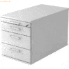mcbuero.de Rollcontainer 80cm 3 Schub Schloss Relinggriff Weiß