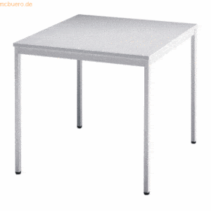 mcbuero.de Besprechungstisch 800x800mm grau/grau