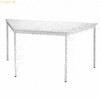 mcbuero.de Besprechungstisch 1600x690mm grau/grau