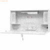 mcbuero.de Wandschreibtisch 1200x265x650mm weiß