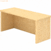 mcbuero.de Thekenaufsatz für Schreibtisch 800x800mm Ahorn