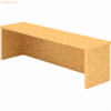mcbuero.de Thekenaufsatz für Schreibtisch 1200x800mm Buche
