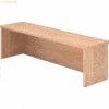 mcbuero.de Thekenaufsatz für Schreibtisch 1200x800mm Nussbaum