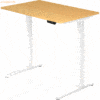 mcbuero.de Sitz-Steh-Schreibtisch elektrisch 120x80cm Buche/Weiß
