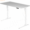 mcbuero.de Sitz-Steh-Schreibtisch elektrisch 160x80cm Grau/Weiß