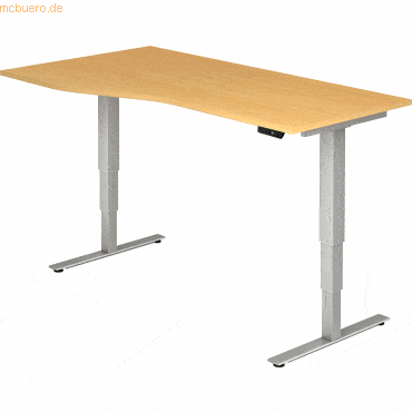 mcbuero.de Sitz-Steh-Schreibtisch elektrisch 180x100/80 -128