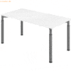 mcbuero.de Schreibtisch 160x80cm Weiß/Graphit