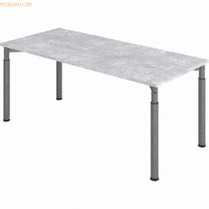 mcbuero.de Schreibtisch 180x80cm Beton/Graphit