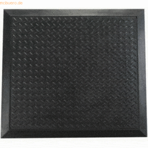 Doortex Anti-Ermüdungsmatte Gummi 61x91cm schwarz Riffelstruktur
