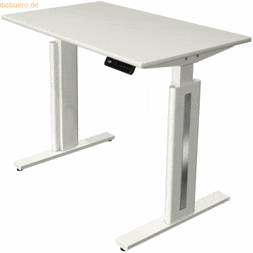 Kerkmann Sitz-/Stehtisch Move 3 fresh BxTxH 100x60x72-120cm weiß/weiß