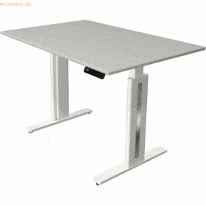 Kerkmann Sitz-/Stehtisch Move 3 fresh BxTxH 120x80x72-120cm lichtgrau/